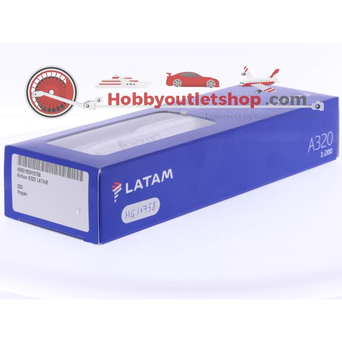 Schaal 1:200 Hogan Wings HG10758 Airbus A320-200 LATAM Airlines Reg. N/A #7946