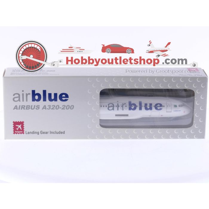 Schaal 1:200 Hogan Wings 4364 Airbus A320-200 Airblue Reg. AP-EDA #7948