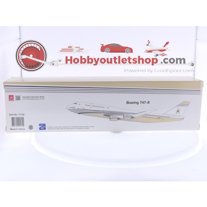 Schaal 1:200 Hogan Wings 11724 Boeing 747-8 Brunei Government Reg. V8-BKH #7953