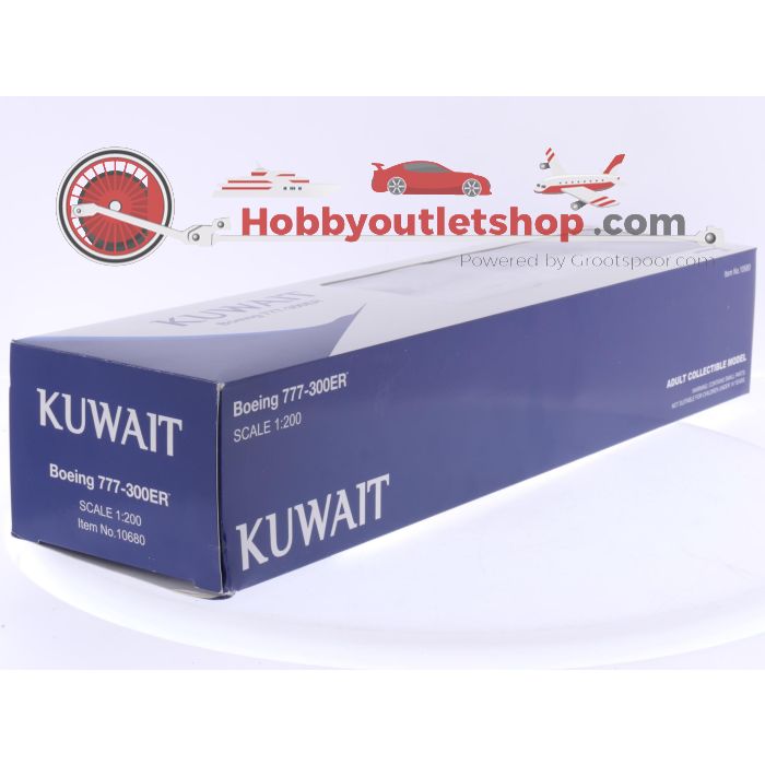 Schaal 1:200 Hogan Wings 10680 Boeing 777-300ER Kuwait Reg. 9K-AOC #7956