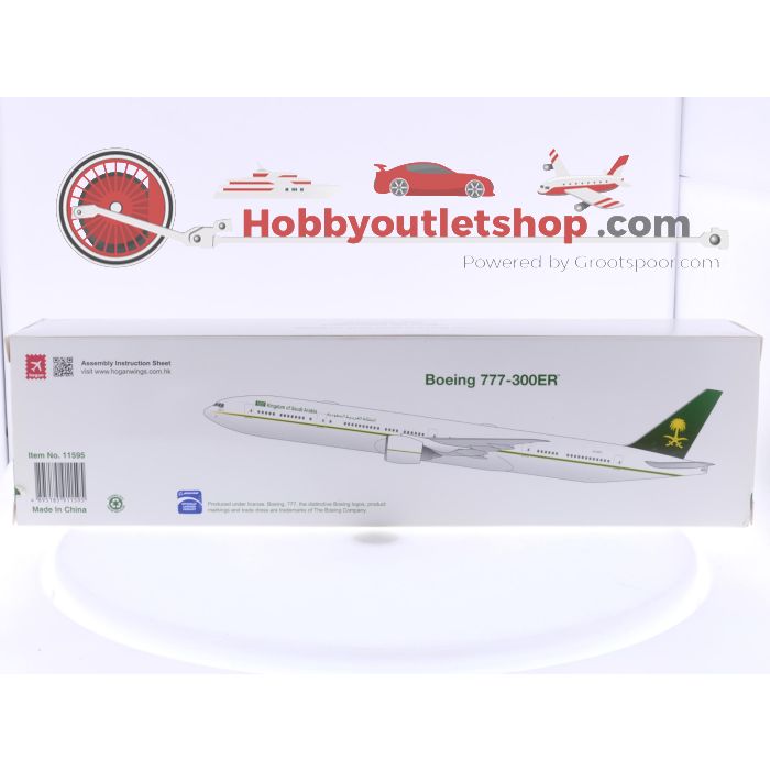 Schaal 1:200 Hogan Wings 11595 Boeing 777-300ER Kingdom of Saudi Arabia Reg. HZ‑MF9 #7958