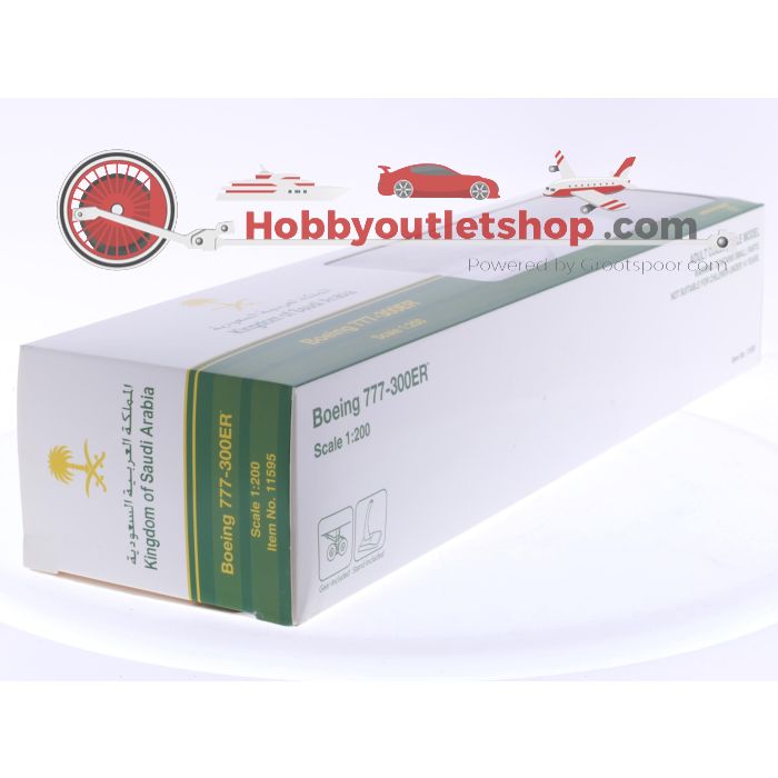 Schaal 1:200 Hogan Wings 11595 Boeing 777-300ER Kingdom of Saudi Arabia Reg. HZ‑MF9 #7958