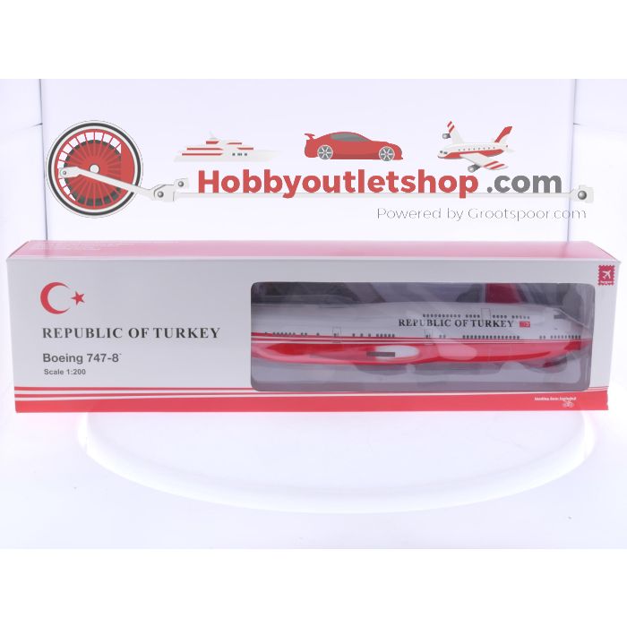 Schaal 1:200 Hogan Wings 11717 Boeing 747-8 Republic of Turkey Reg. TC-TRK #7959