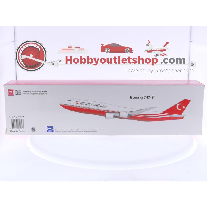 Schaal 1:200 Hogan Wings 11717 Boeing 747-8 Republic of Turkey Reg. TC-TRK #7959