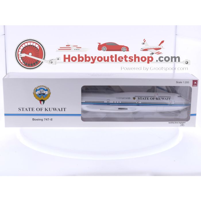 Schaal 1:200 Hogan Wings 0021 Boeing 747-8 State of Kuwait Reg. 9K-GAA #7960
