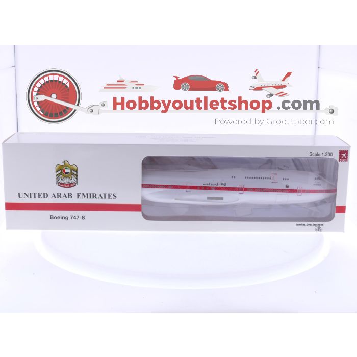 Schaal 1:200 Hogan Wings 11090 Boeing 747-8 United ARAB Amirates Reg. A6-PFA #7962 - sku: 20250717050131 - Nieuw - Afbeelding 2
