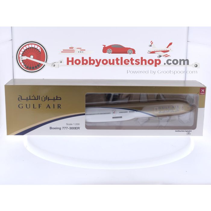 Schaal 1:200 Hogan Wings 0540 Boeing 777-300ER Gulf Air Reg. VT-JEG #7965