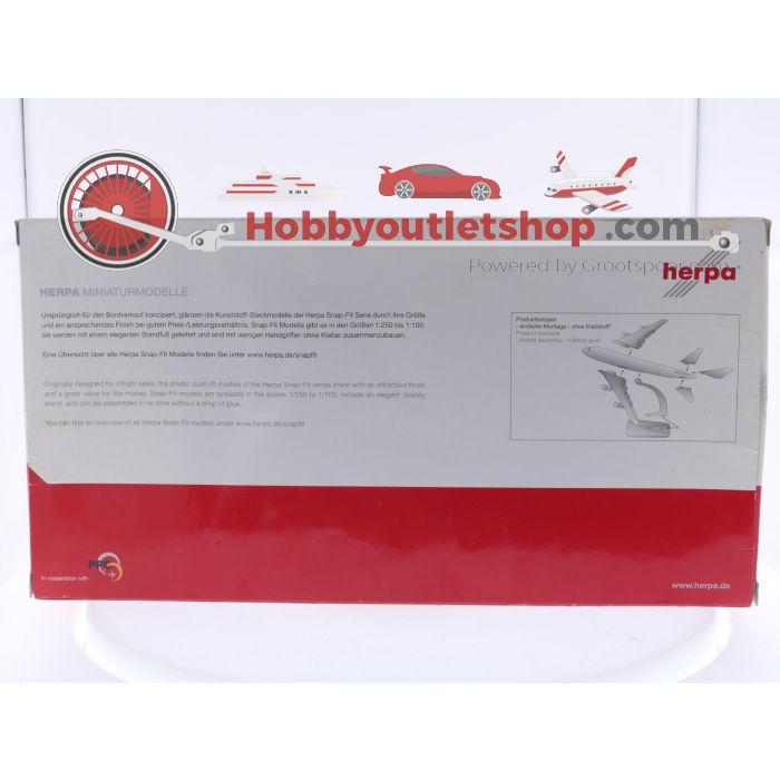Schaal 1:200 Herpa 608916 Airbus A330-300 Air Berlin Reg. D-ALPJ #7983