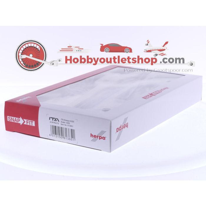 Schaal 1:200 Herpa 613651 Airbus A320 ITA Airways Reg. EI-DTE #7998 - sku: 20250724033219 - Nieuw - Afbeelding 4