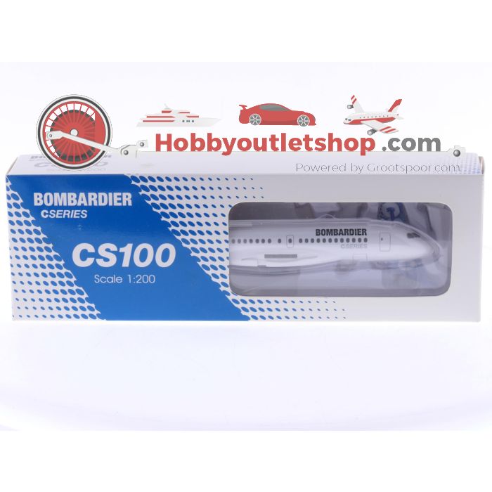 Schaal 1:200 Limox Wings AS11 Bombardier CS100 Reg. N/A #8003