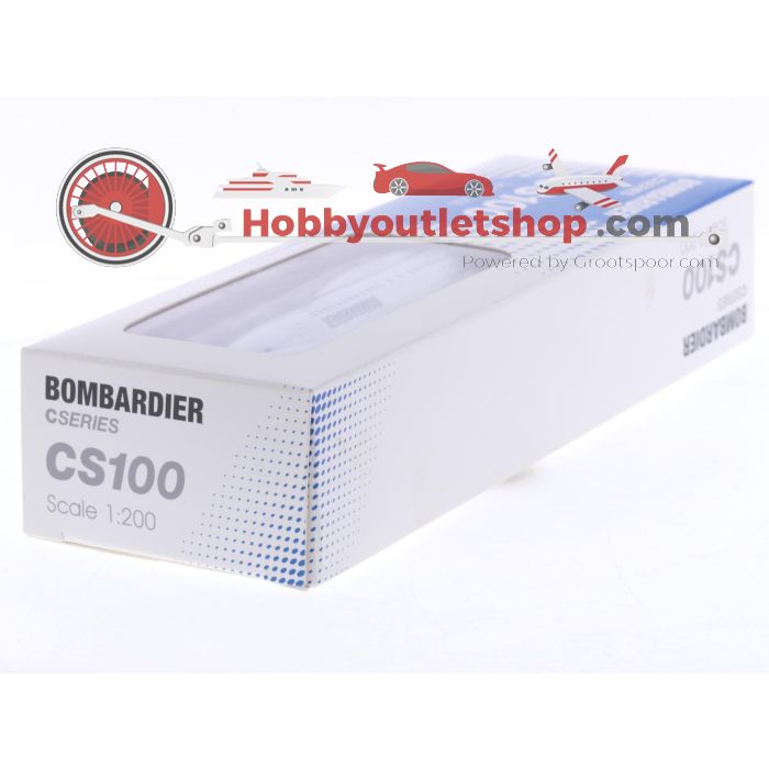 Schaal 1:200 Limox Wings AS11 Bombardier CS100 Reg. N/A #8003