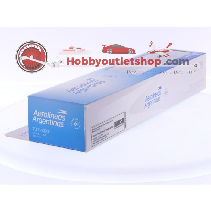 Schaal 1:200 Hogan Wings 0311 Boeing 737-800 Aerolineas Reg. N/A #8006