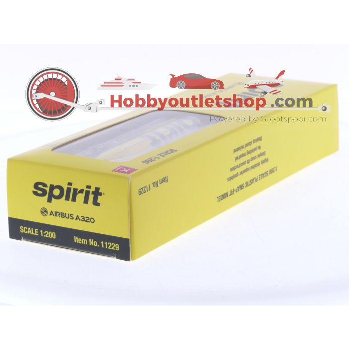 Schaal 1:200 Hogan Wings 11229 Airbus A320 'Spirit' Reg. N/A #8007