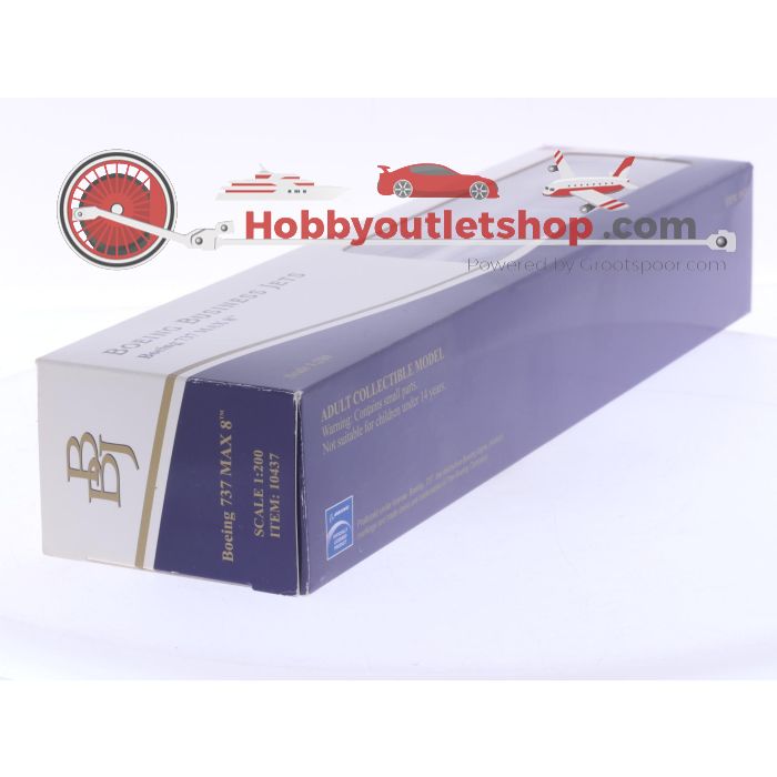 Schaal 1:200 Hogan Wings 10437 Boeing 737 Max 8 Boeing Business Jets Reg. BBJ-MAX 8 #8009