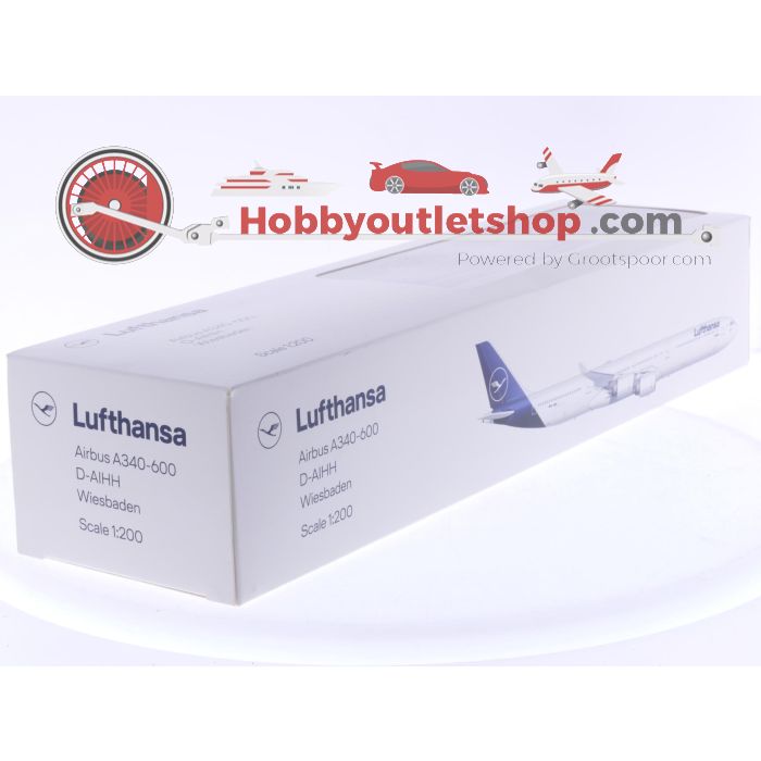 Schaal 1:200 Limox Wings LW200DLH005 Airbus A340-600 Lufthansa Reg. D-AIHH #8013
