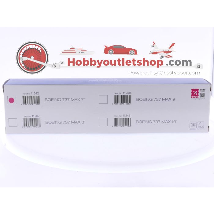 Schaal 1:200 Hogan Wings 11342 Boeing 737 MAX 7 Reg. N/A #8019