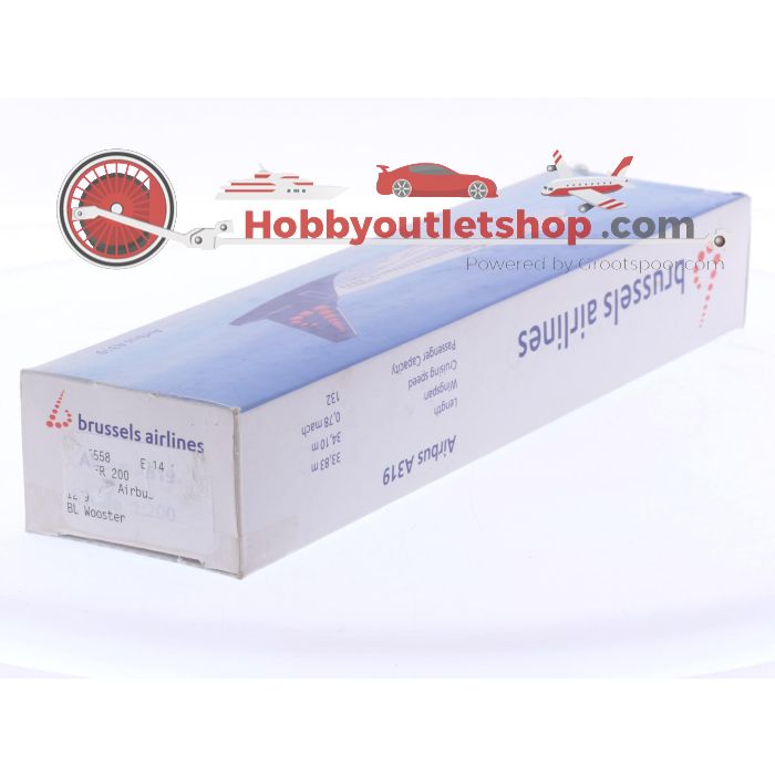Schaal 1:200 Airbus A319 Brussels Airlines Reg. N/A #8042