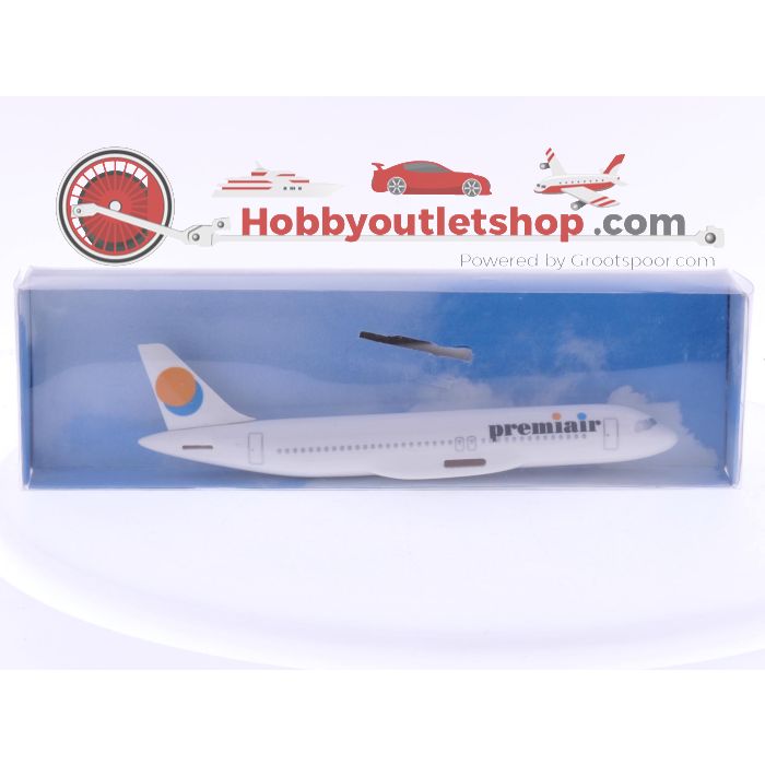 Schaal 1:200 PPC Holland 2888 en 220365 set van 2 Indonesische vliegtuigen Airbus A320 Premiair Reg. N/A en Boeing 777-300ER Reg. PK-GIA #8048