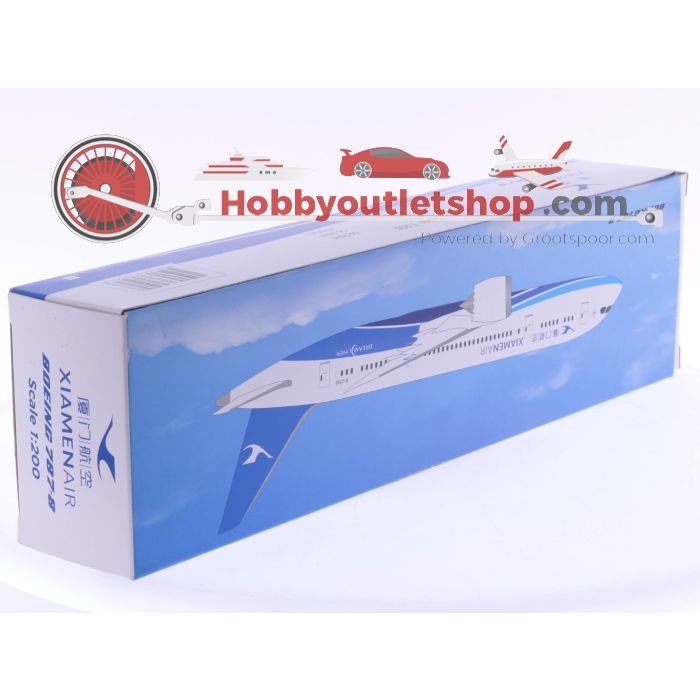 Schaal 1:200 Lupa en PPC Holland 705058 set van 2 vliegtuigen van China Boeing 787-8 Xiamen Air Reg. B-2768 en Boeing 777-300ER China Eastern Reg. B-2001 #8052