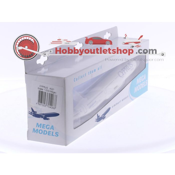 Schaal 1:200 Mega Models 704068 Airbus A321 Cyprus Airways Reg. N/A #8055