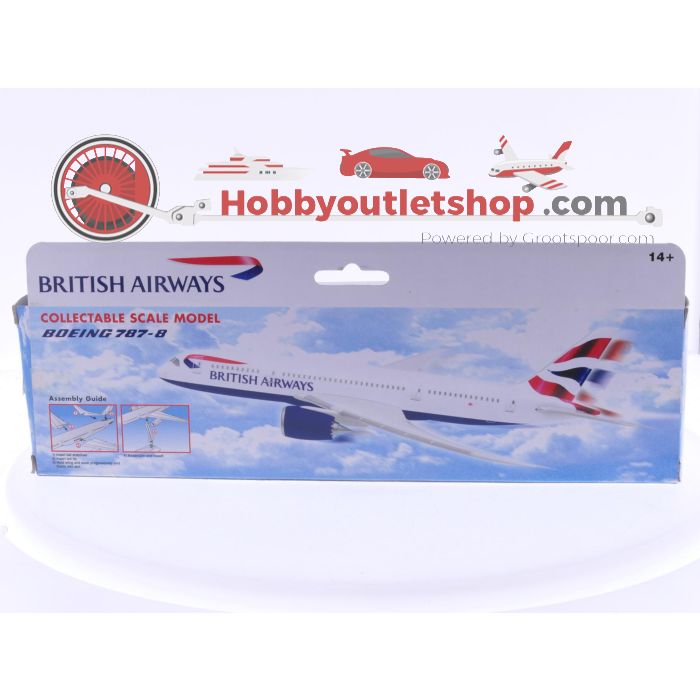 Schaal 1:200 Pemier Planes SM787-64HB, PPC Holland 222291 set van 3 vliegtuigen van het Verenigd Koninkrijk Boeing 787-8 Reg. N/A, Airbus A350-1000 Virgin Atlantic Reg. G-VLUX en Boeing 737-500 British Midland Reg. N/A #8066