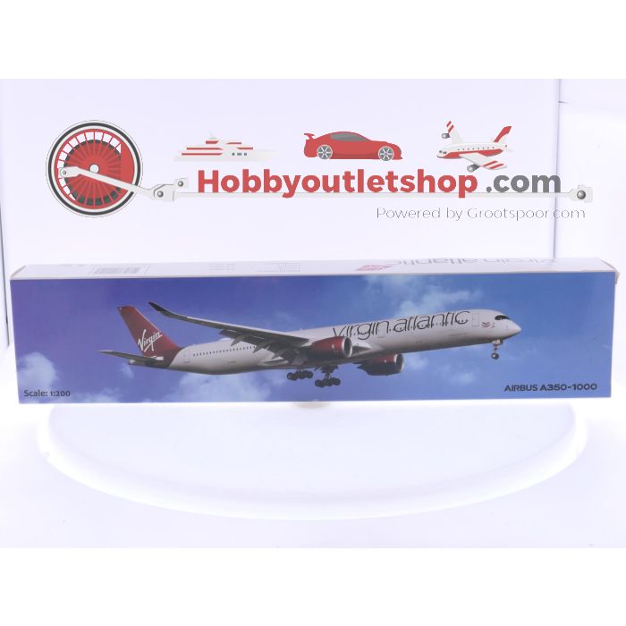 Schaal 1:200 Pemier Planes SM787-64HB, PPC Holland 222291 set van 3 vliegtuigen van het Verenigd Koninkrijk Boeing 787-8 Reg. N/A, Airbus A350-1000 Virgin Atlantic Reg. G-VLUX en Boeing 737-500 British Midland Reg. N/A #8066