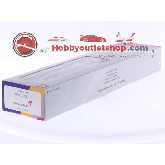 Schaal 1:200 Hogan Wings 0588 Airbus A321-200 Asiana Airlines Reg. HL7711 #8071