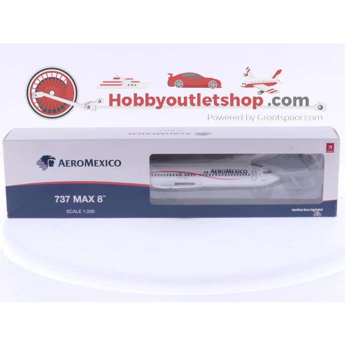 Schaal 1:200 Hogan Wings 0755 Boeing 737 MAX 8 Aeromexico Reg. N/A #8072 - sku: 20250806043523 - Nieuw - Afbeelding 2