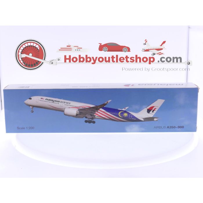 Schaal 1:200 PPC Holland 222567 Airbus A350-900 Malaysia Airlines Reg. 9M-MAC #8074