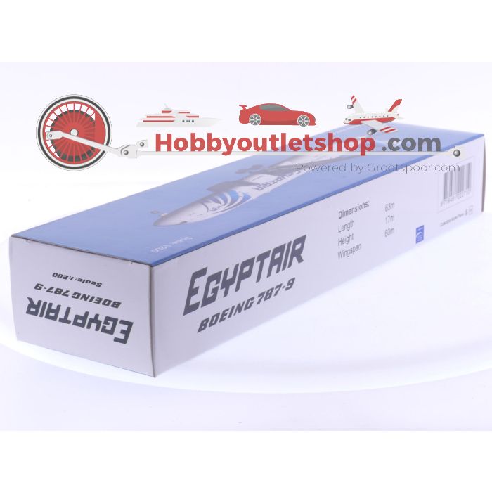 Schaal 1:200 PPC Holland 222710 Boeing 787-9 Egyptair Reg. SU-GER #8082 - sku: 20250807111824 - New - Photo 4