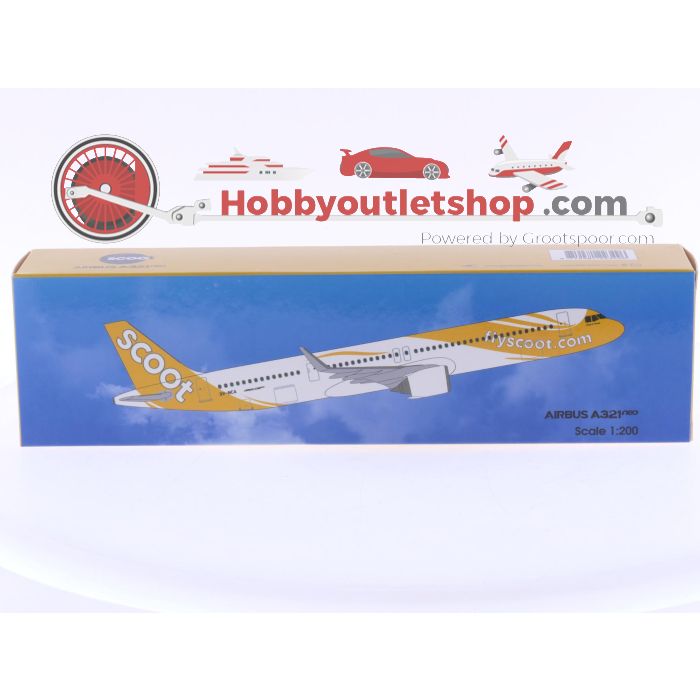Schaal 1:200 PPC Holland 223496 Airbus A321neo Scoot Reg. 9V-NCA #8089