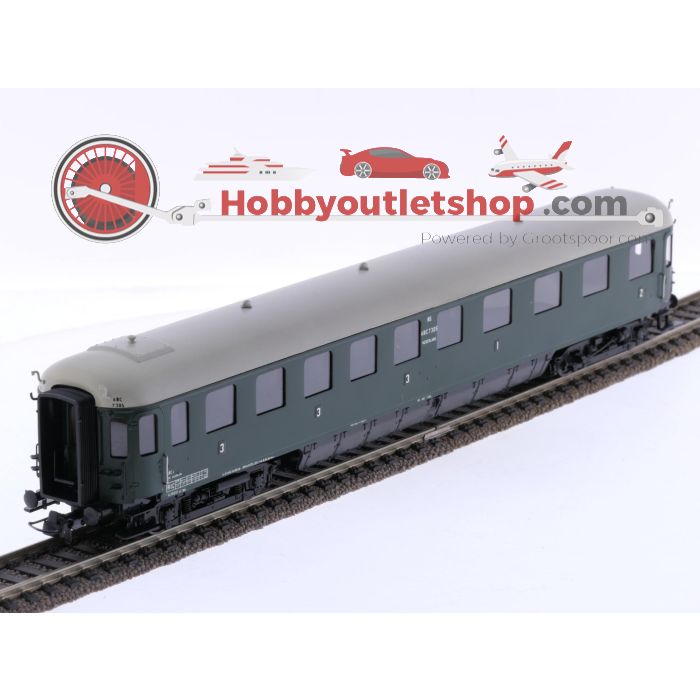 Schaal H0 Philotrain 2033A personenrijtuig ABC7305 1e, 2e en 3e kl. van de NS #P288