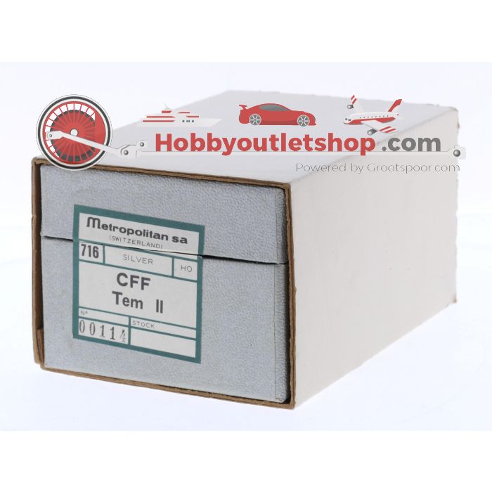 Schaal H0 Metropolitan 716 elektrische locomotief Tem II van de SBB-CFF-FFS #P292