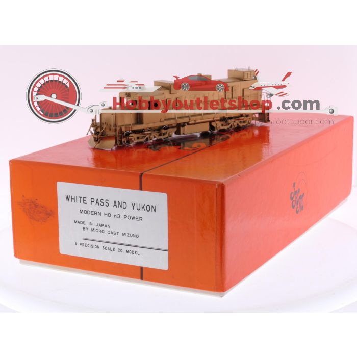 Schaal H0n3 Precision Scale Co. Iron Horse Models DL-535 diesel locomotief ALCO C-C van de White Pass & Yukon Route #P303