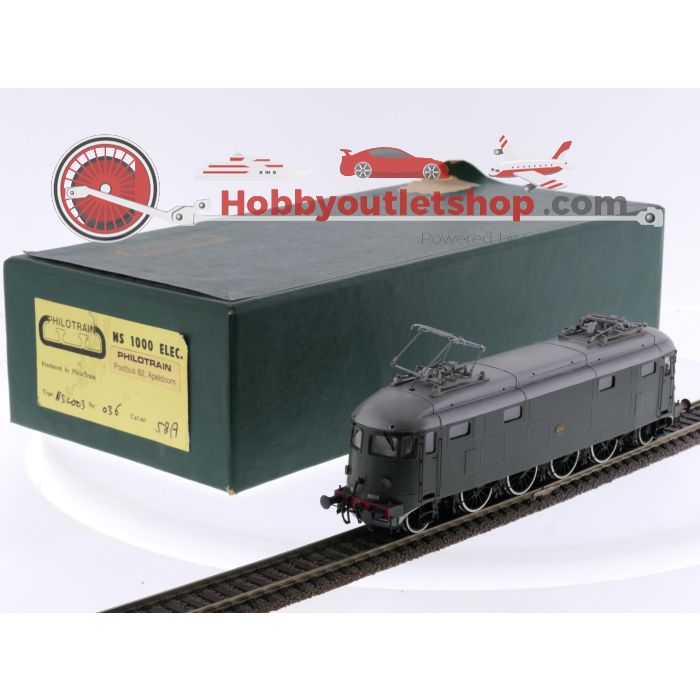 Schaal H0 Philotrain 58A elektrische locomotief Serie 1000 van de NS #P306