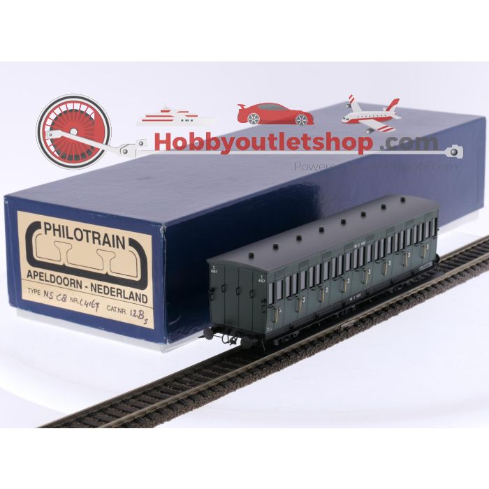 Schaal H0 Philotrain 12Bs personenrijtuig C8 C4167 3e kl. van de NS #P308 - sku: 20250815084650 - Gebruikt - Zo goed als nieuw - Afbeelding 6