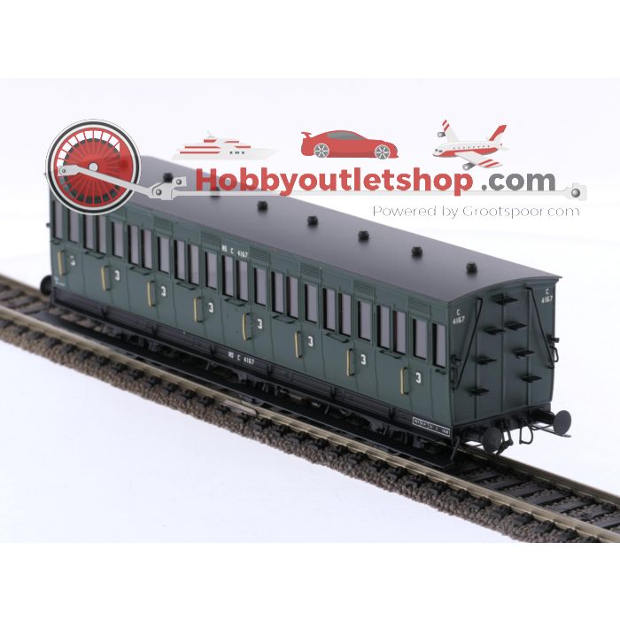 Schaal H0 Philotrain 12Bs personenrijtuig C8 C4167 3e kl. van de NS #P308 - sku: 20250815084650 - Gebruikt - Zo goed als nieuw - Afbeelding 4