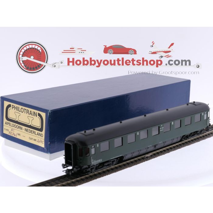 Schaal H0 Philotrain 2034C personenrijtuig AB 7406 1e/2e kl. van de NS #P309