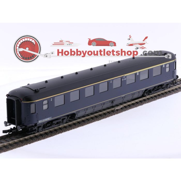Schaal H0 Philotrain 2036A personenrijtuig 1e/2e kl. Plan K AB 7380 van de NS #P310