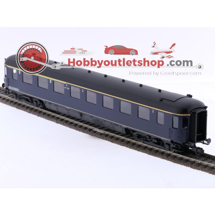 Schaal H0 Philotrain 2036A personenrijtuig 1e/2e kl. Plan K AB 7380 van de NS #P310