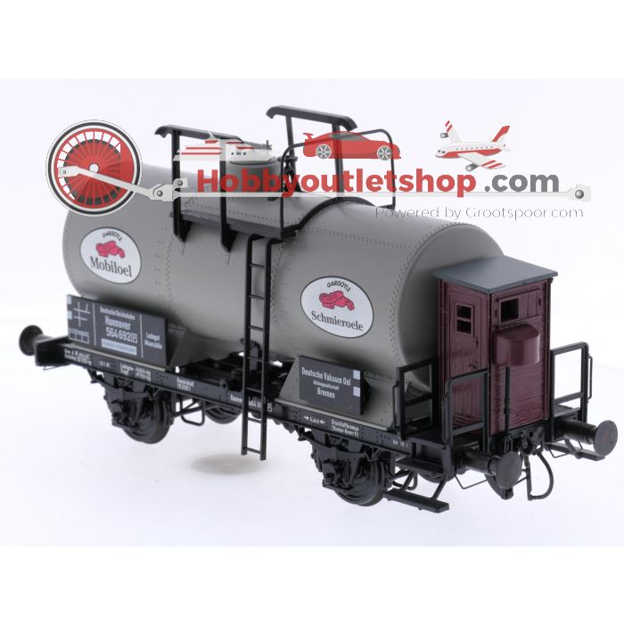 Schaal 0 0 Scale Models 480 22 ketelwagen m. Brhs. Mobil Oel van de DRG #P318