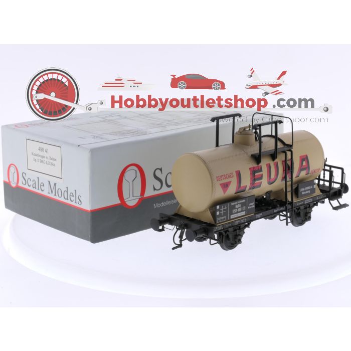 Schaal 0 0 Scale Models 480 41 ketelwagen m. Buhne Leuna van de DRG #P319