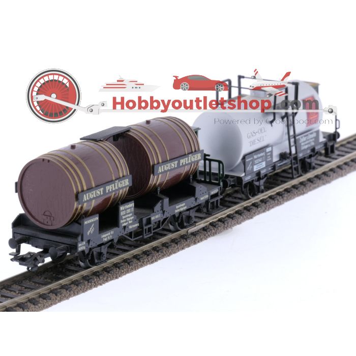 Schaal H0 Märklin 84791 en 84792 set van 2 museumwagens jaren 1991 en 1992 van de DB #8098