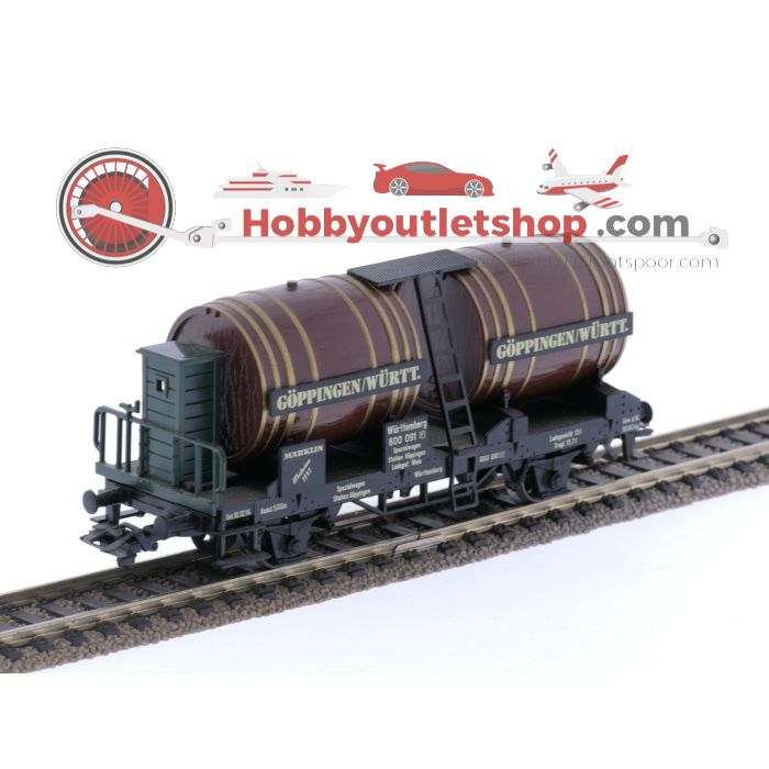 Schaal H0 Märklin 84791 en 84792 set van 2 museumwagens jaren 1991 en 1992 van de DB #8098