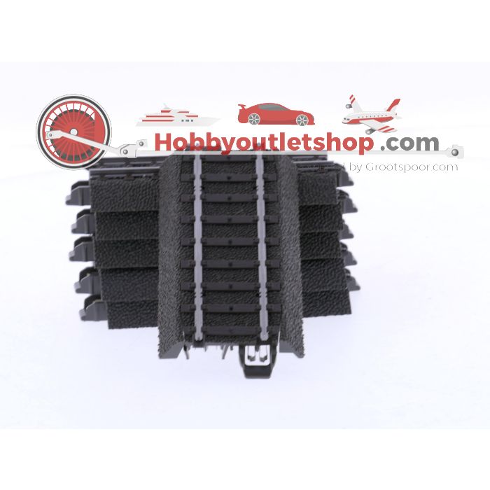 Schaal H0 Märklin 24071 rechte rails lengte 70,8 mm C-Rail 6 st. #8116