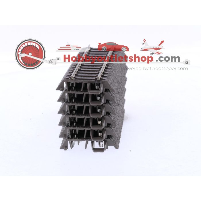 Schaal H0 Märklin 24094 rechte rails lengte 94,2 mm C-Rail '2 rail uitvoering' 6 st. #8117 - sku: 20250826092905 - Gebraucht - Sehr guter Zustand - Bild 2