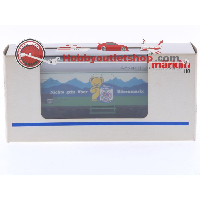 Schaal H0 Märklin 4485 koelwagen 'Nichts geht über Bärenmarke' van de DB #8128