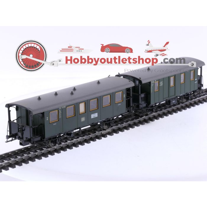 Schaal H0 Märklin 4301 en 4303 personenrijtuigen set van de DB #8133