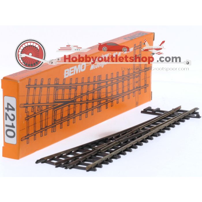 Schaal H0m Bemo 4210 wissel rechts 12° 162.3mm R = 515mm #8147 - sku: 20250829101755 - Gebraucht - Wie Neu - Bild 3