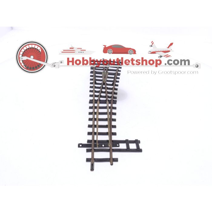 Schaal H0m Bemo 4210 wissel rechts 12° 162.3mm R = 515mm #8147 - sku: 20250829101755 - Gebraucht - Wie Neu - Bild 2